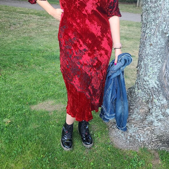 April Cornell Red Dress - Picture 1 of 10